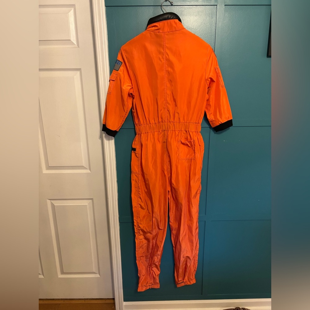 Dolls Kill Orange NASA Jumpsuit Costume Women’s Size XL - Picture 2 of 5